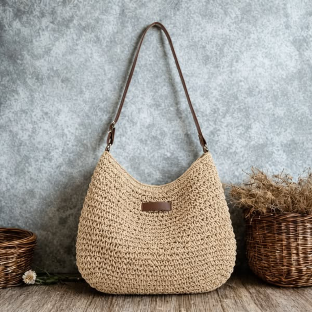 Rosie™ | Elegant Woven Shoulder Bag