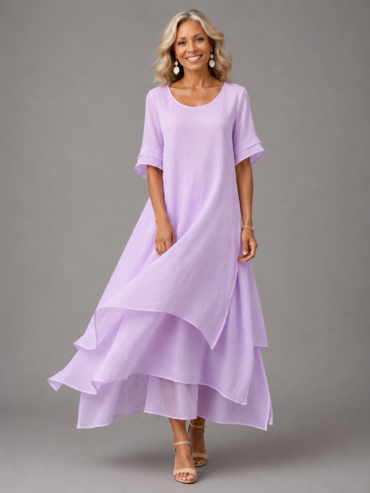 Eliza™ | Elegant Layered Maxi Dress