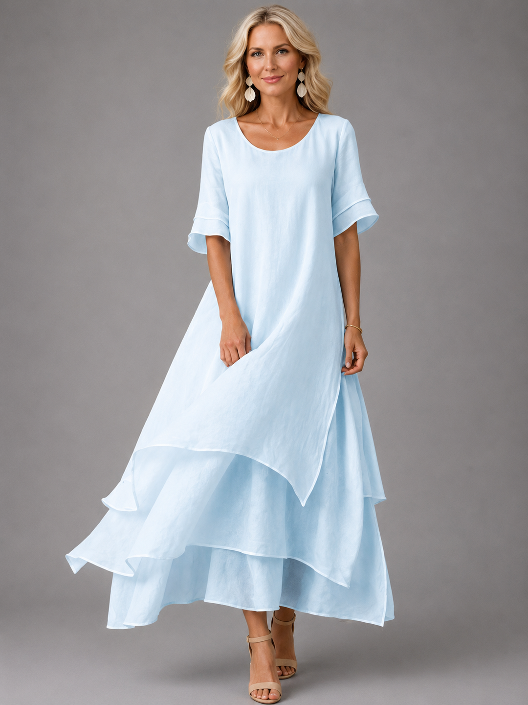 Eliza™ | Elegant Layered Maxi Dress