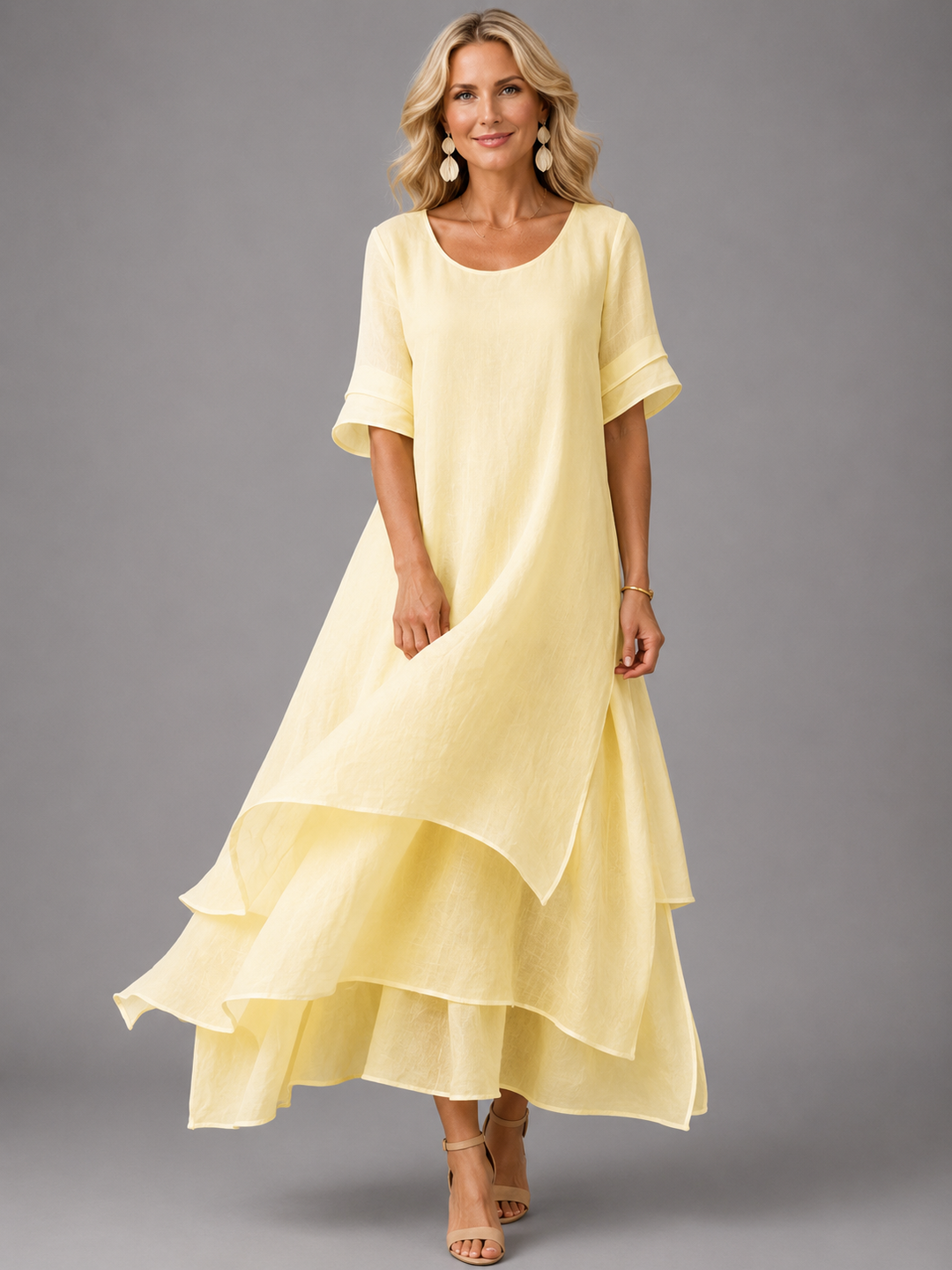 Eliza™ | Elegant Layered Maxi Dress