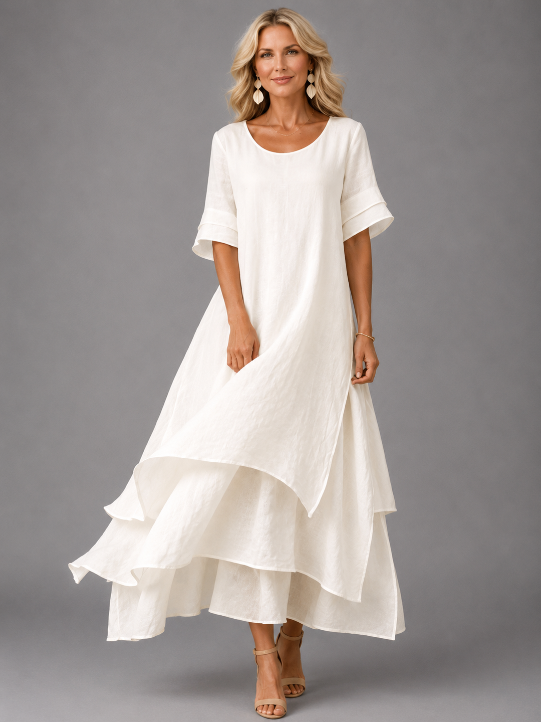 Eliza™ | Elegant Layered Maxi Dress