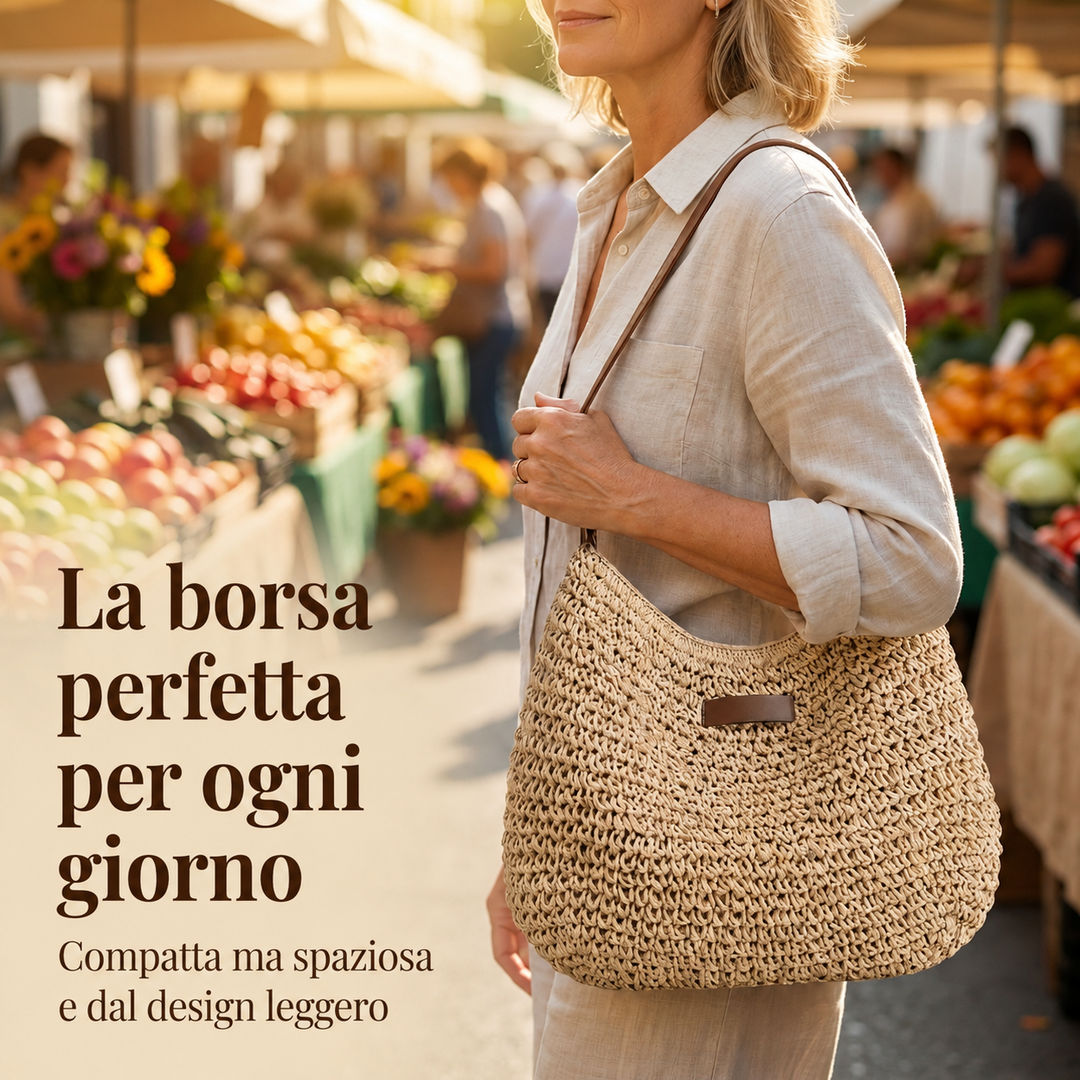 Rosie™ | Elegant Woven Shoulder Bag