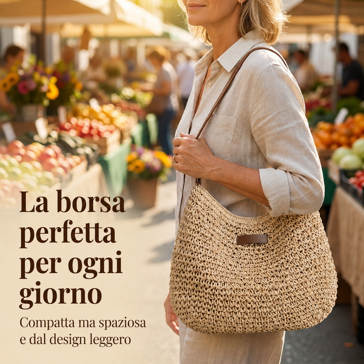 Rosie™ | Elegant Woven Shoulder Bag