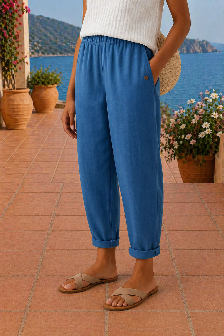 Lucie™ | Comfortable Linen Trousers