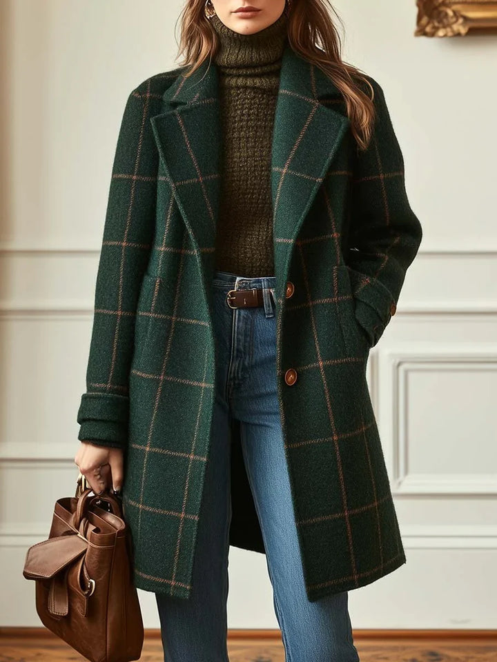 Caroline™ | Elegant Checked Coat