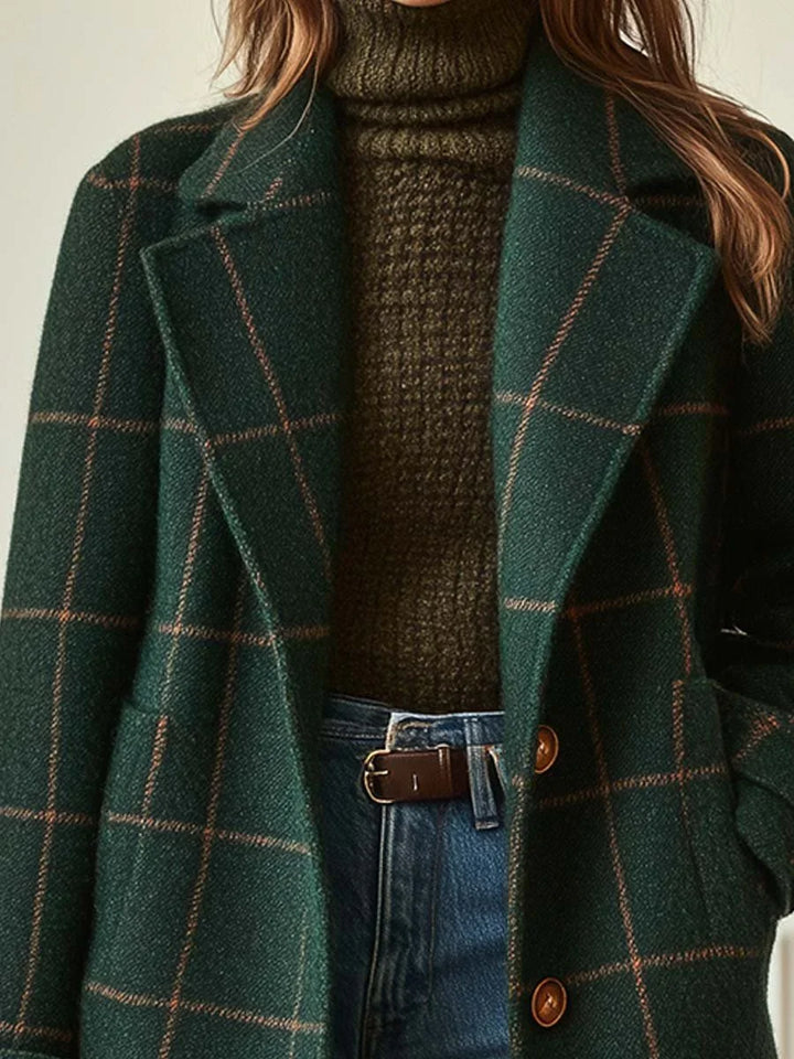 Caroline™ | Elegant Checked Coat