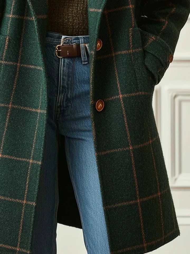 Caroline™ | Elegant Checked Coat