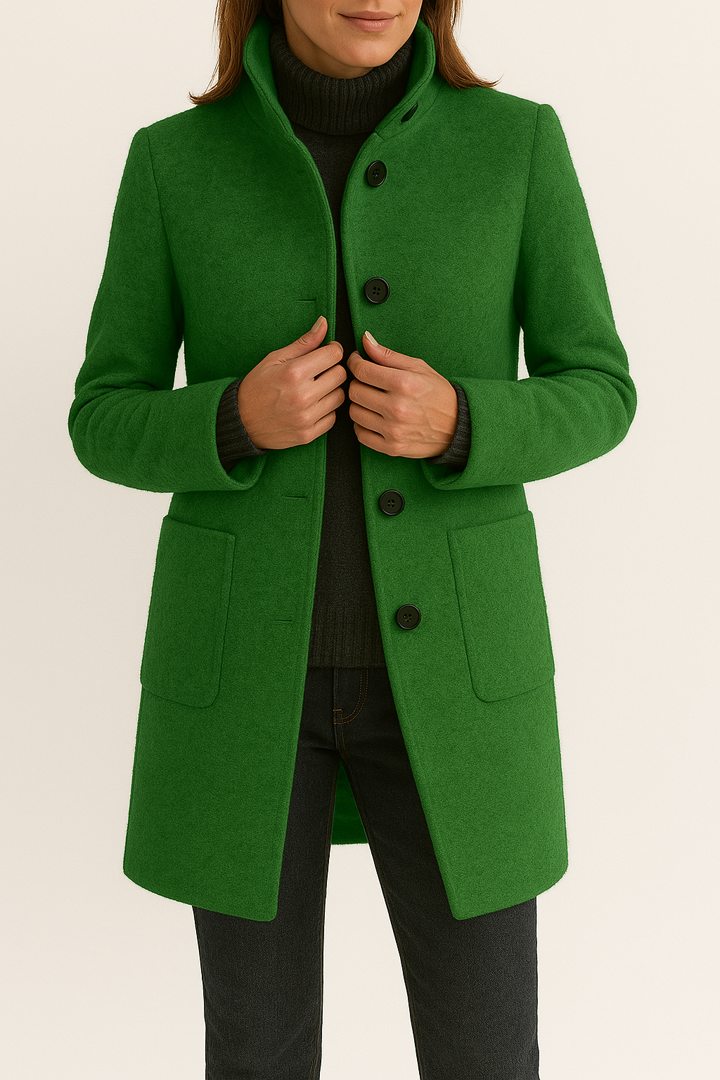 Christine™ | Classic Button-Up Coat