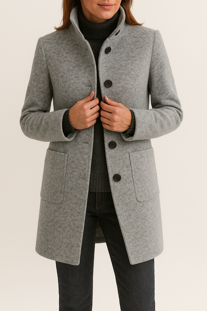 Christine™ | Classic Button-Up Coat