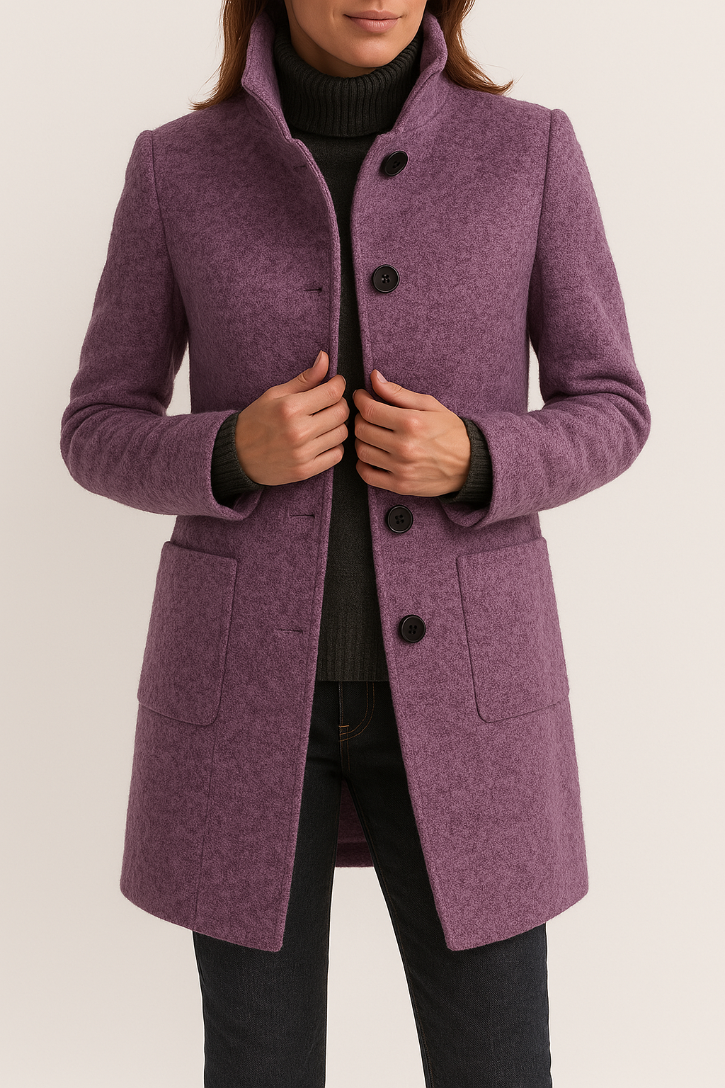 Christine™ | Classic Button-Up Coat
