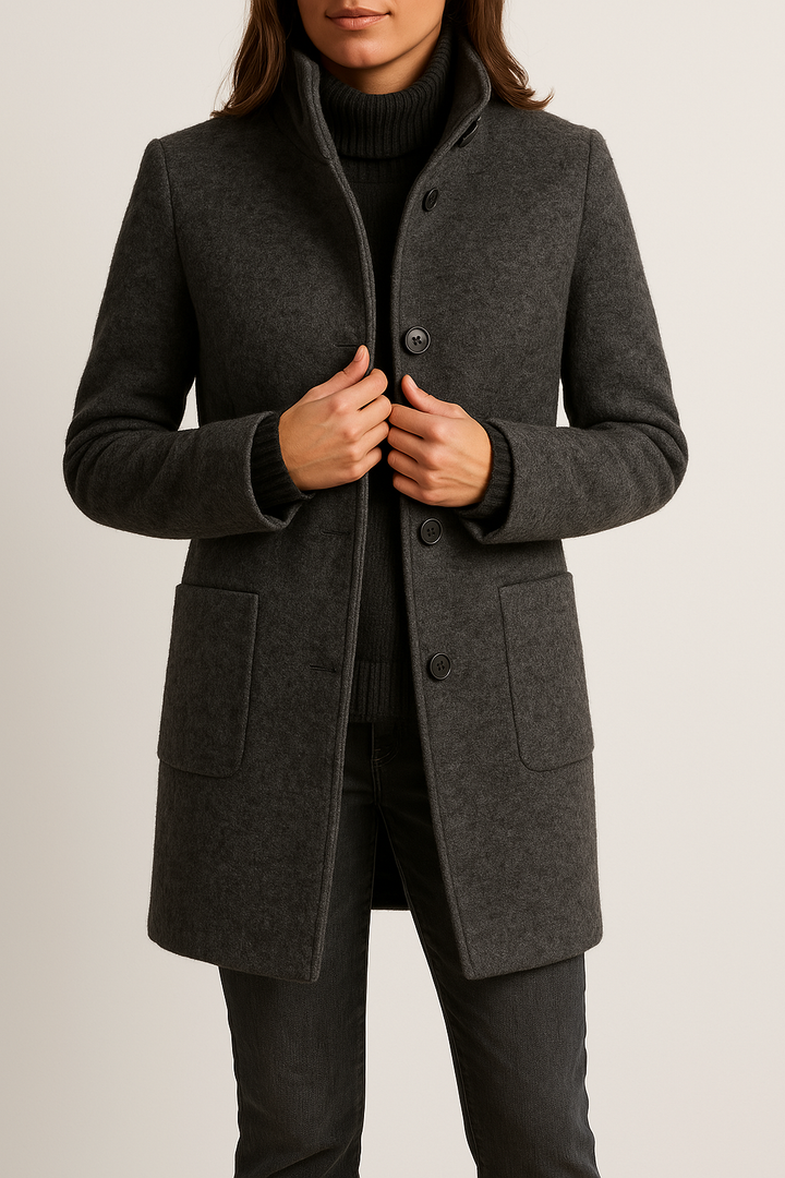 Christine™ | Classic Button-Up Coat