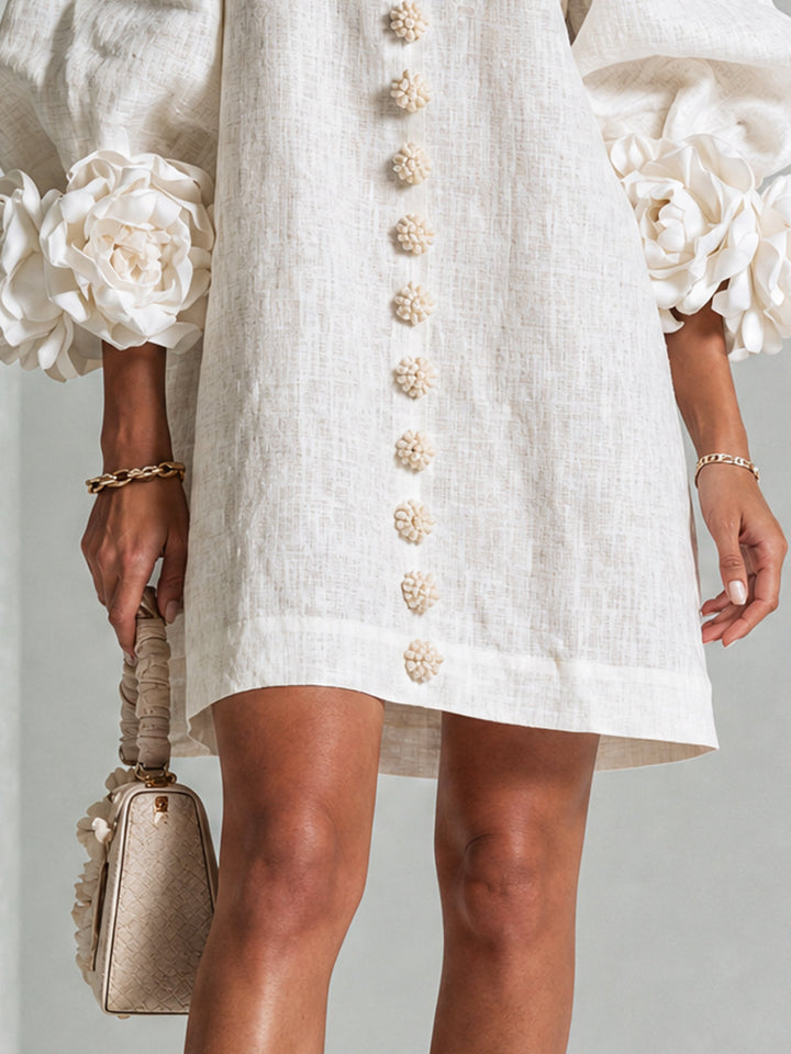Catherine™ | Elegant Floral Mini Dress