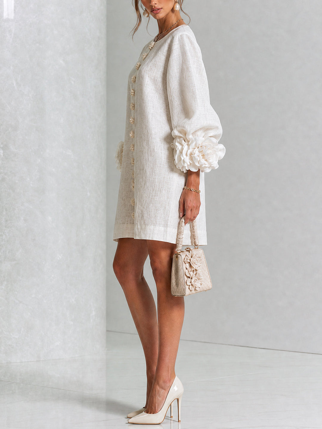 Catherine™ | Elegant Floral Mini Dress