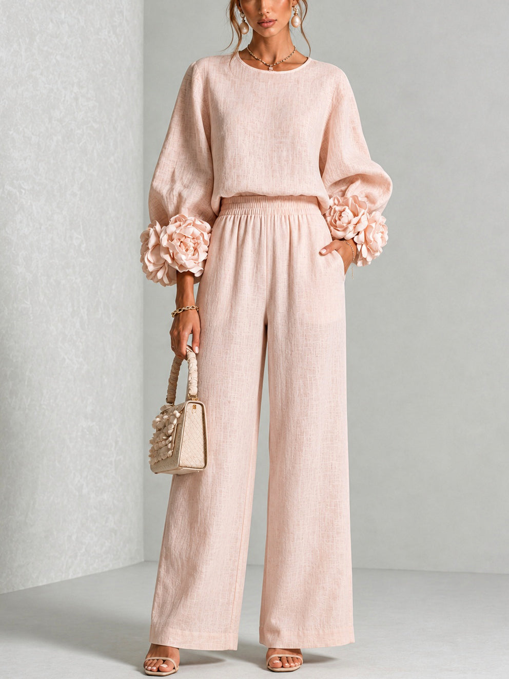 Louisa™ | Elegant Floral Two-Piece Set