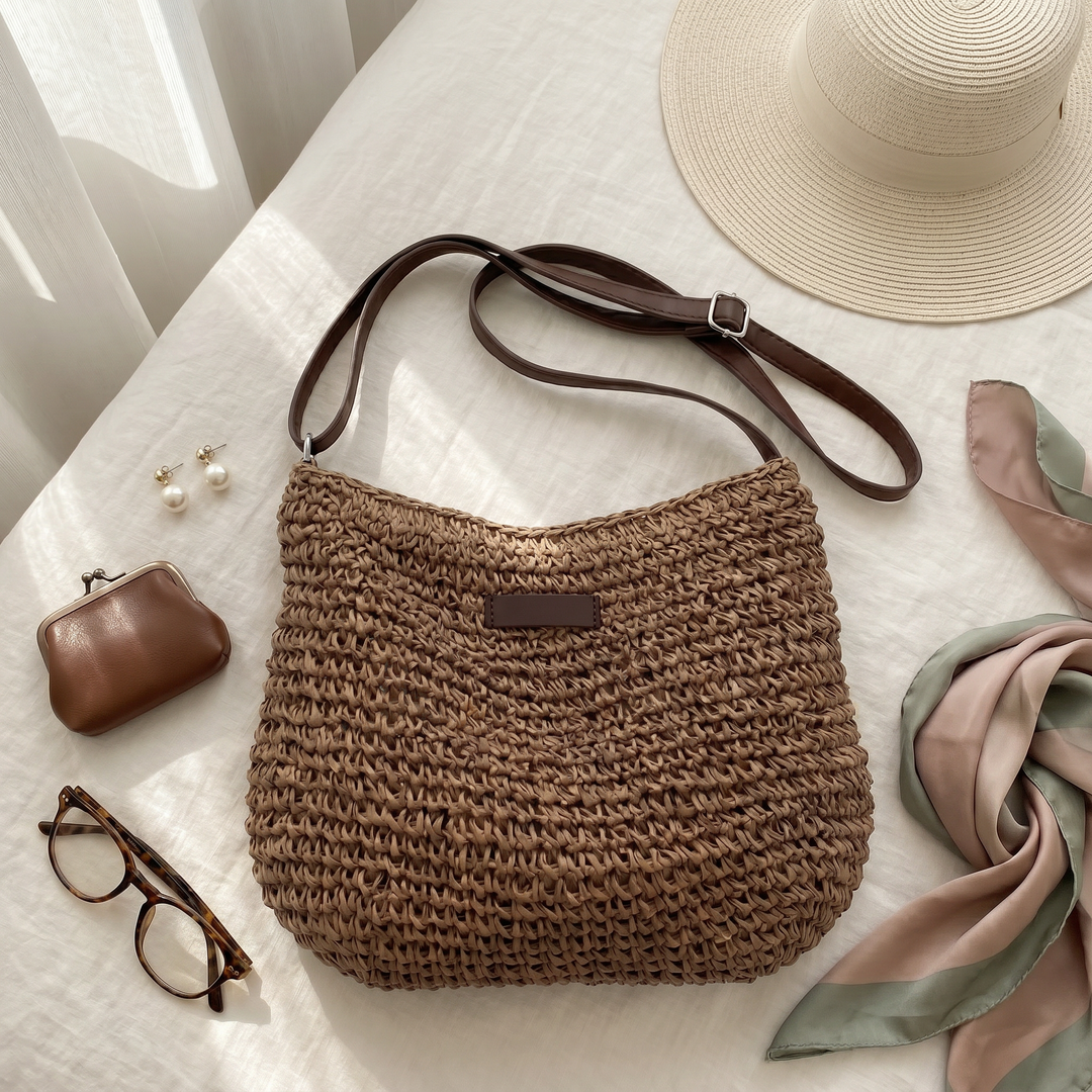 Rosie™ | Elegant Woven Shoulder Bag