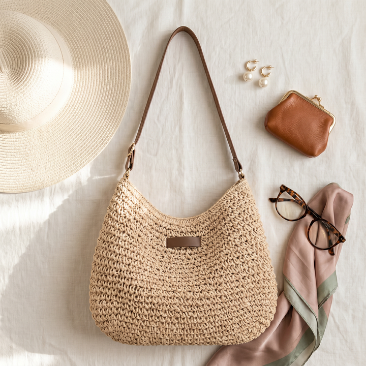 Rosie™ | Elegant Woven Shoulder Bag