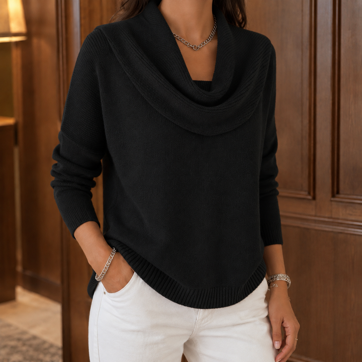 Julia™ | Draped Collar Jumper