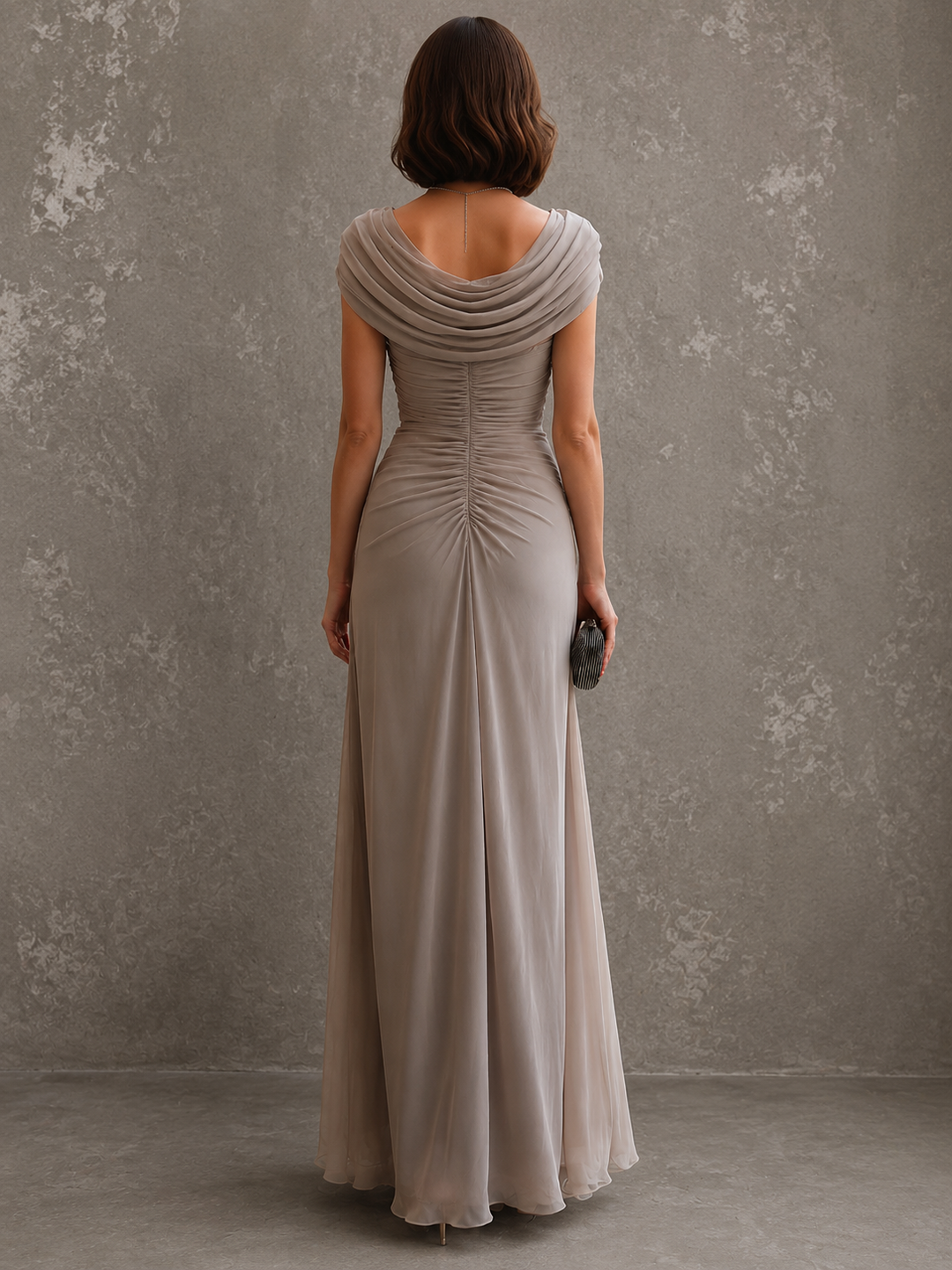 Alexandra™ | Elegant Draped Maxi Dress
