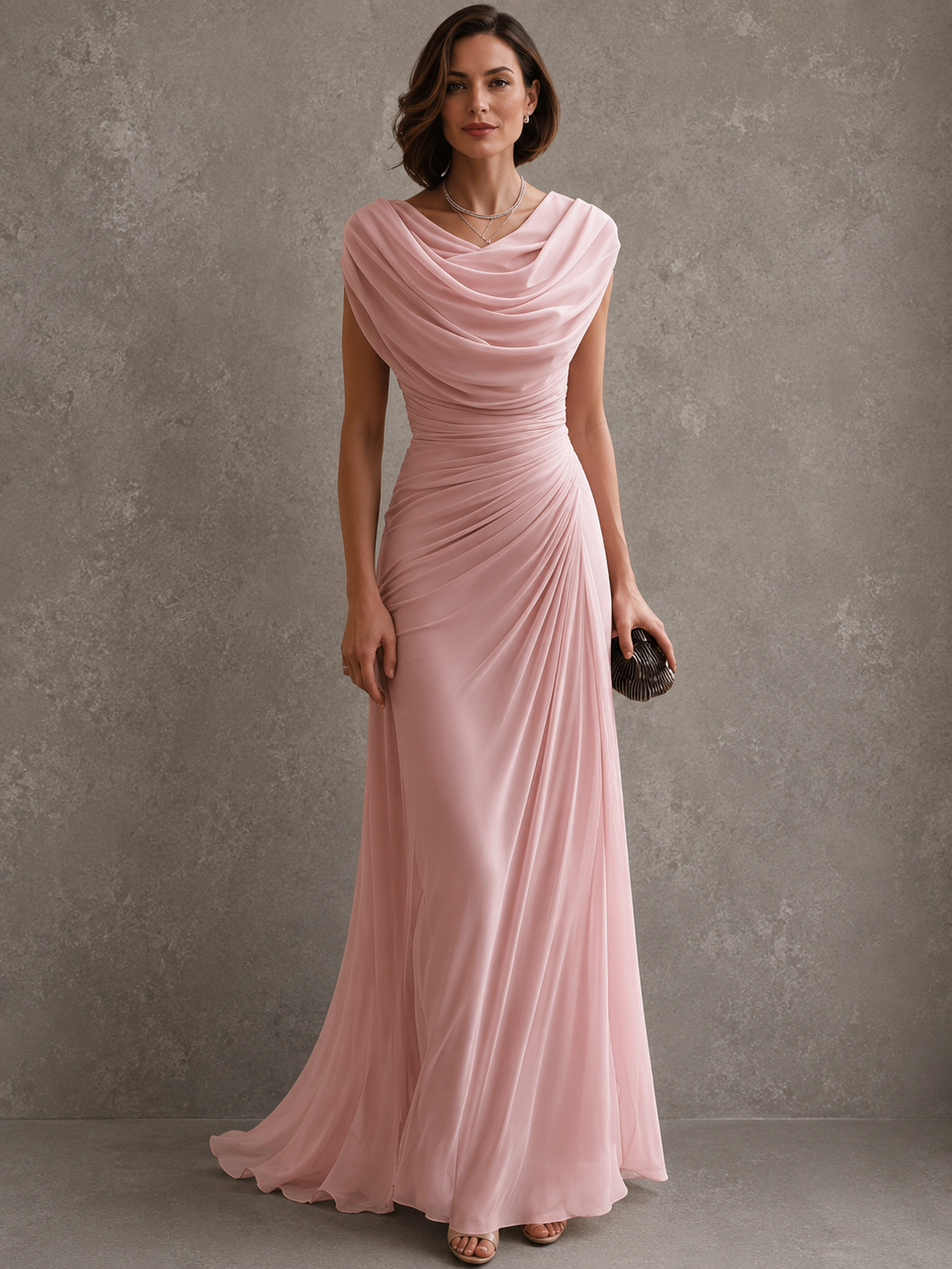 Alexandra™ | Elegant Draped Maxi Dress