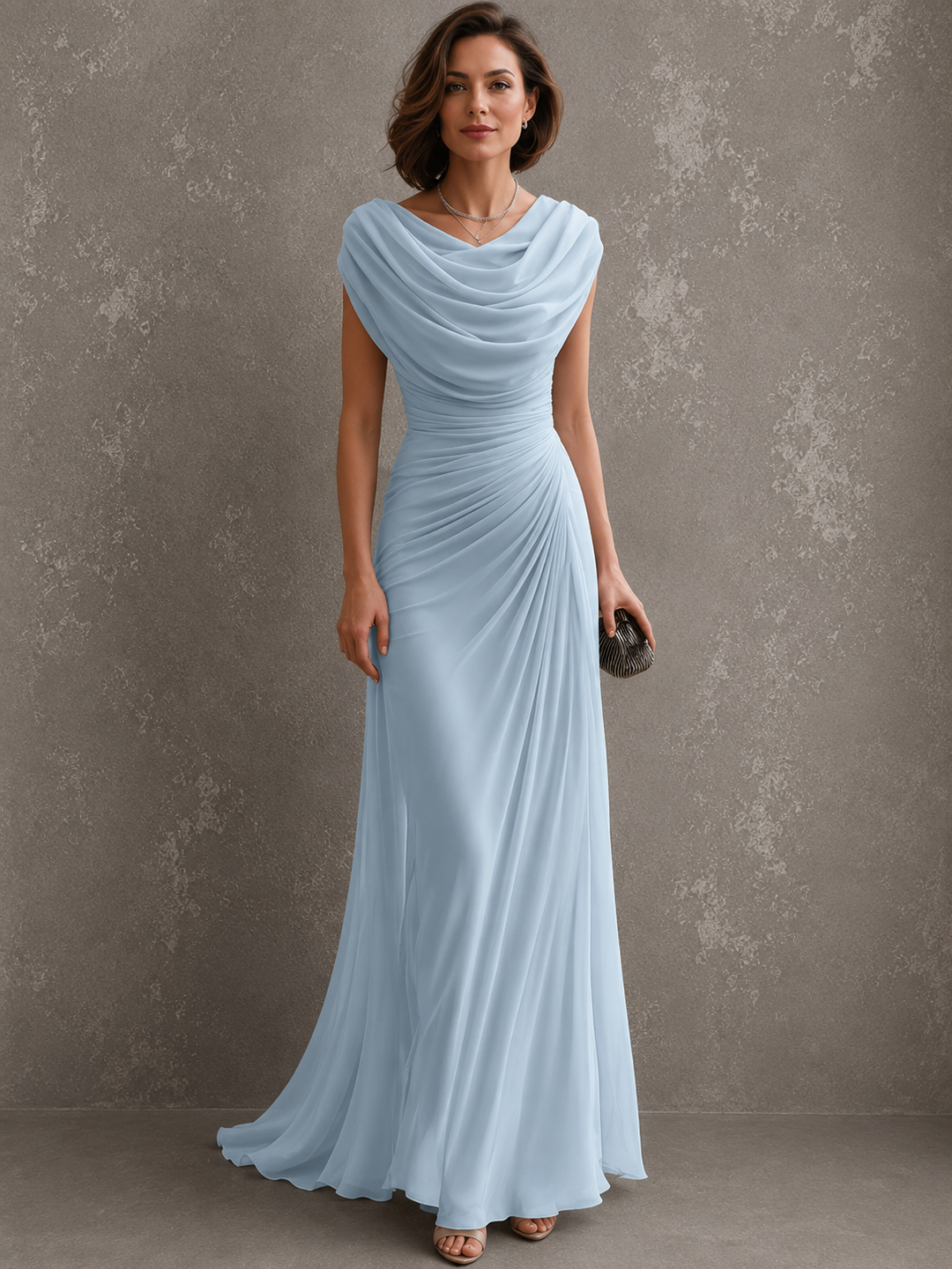 Alexandra™ | Elegant Draped Maxi Dress