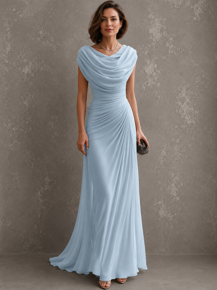 Alexandra™ | Elegant Draped Maxi Dress