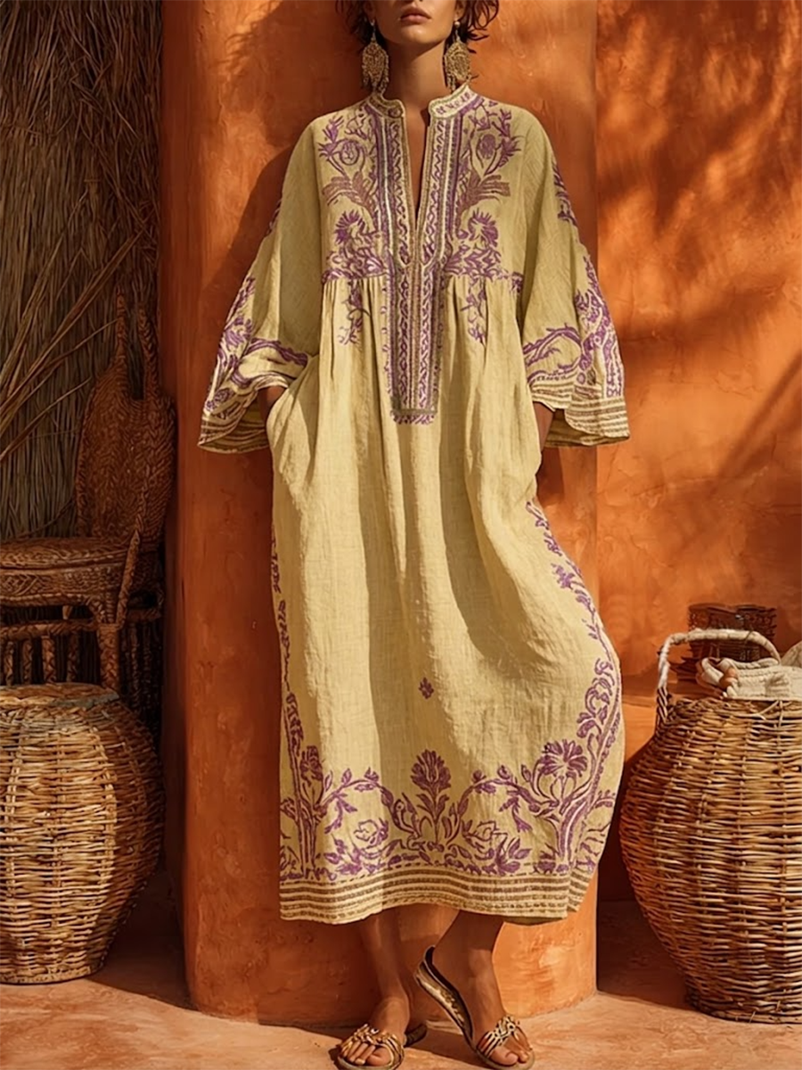 Celestina™ Embroidered Boho Maxi Dress
