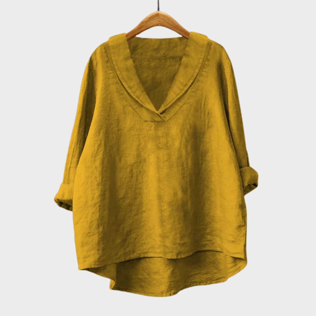 Elaine™ | Lightweight Linen Blouse