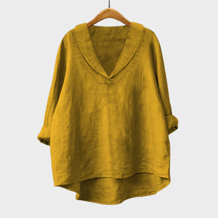 Elaine™ | Lightweight Linen Blouse